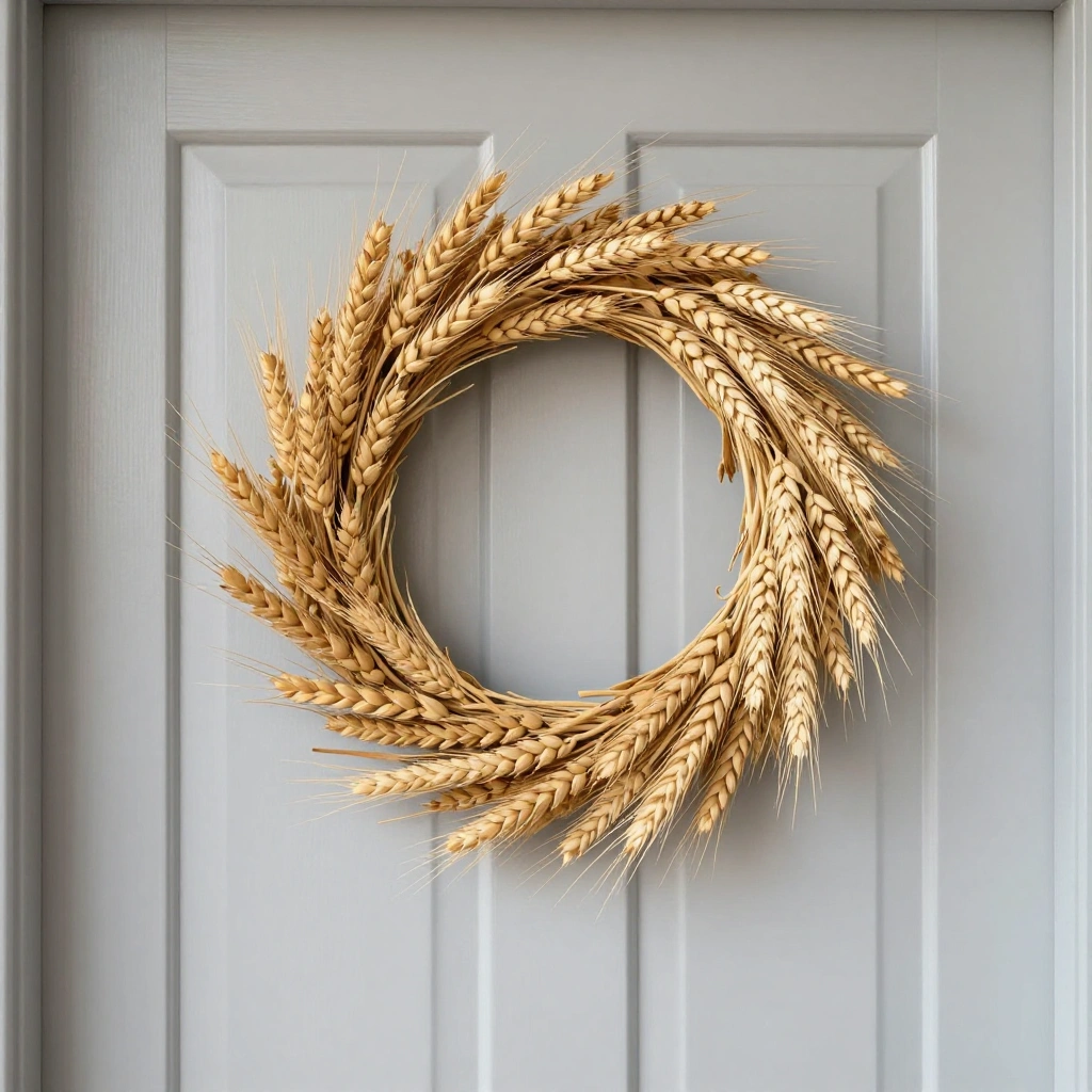 Harvest Grain and Wheat Sheaf Wreath