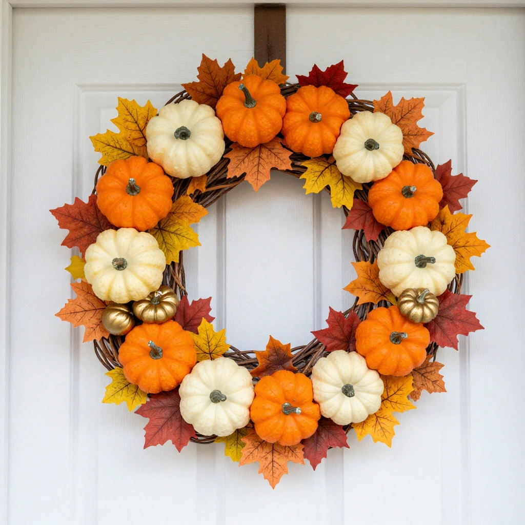 Pumpkin Patch Mini Wreath