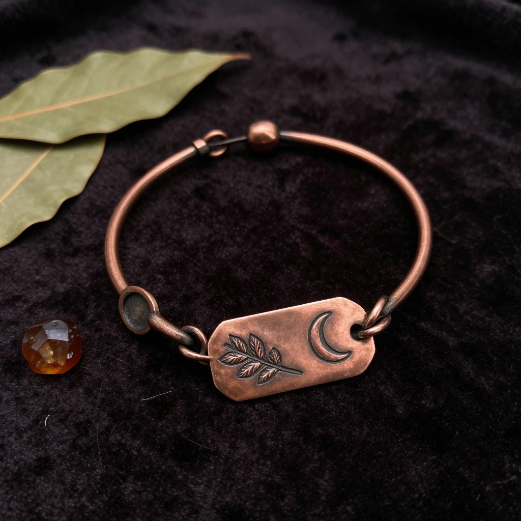 Stamped Metal Tag Bracelet