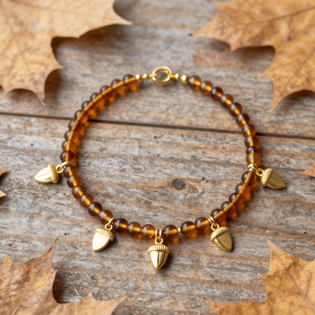 Start with Beaded Acorn Charms
