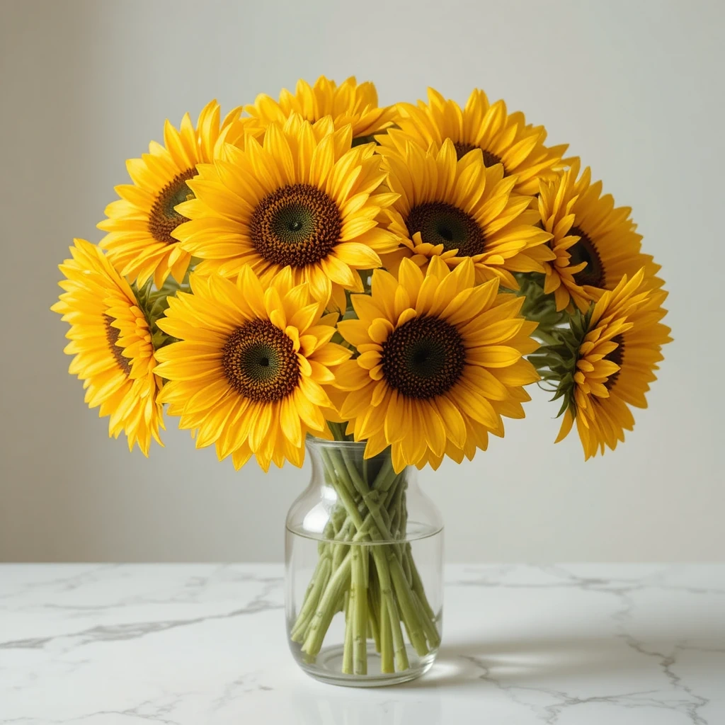 Sunflower Pom-Pom Bouquet